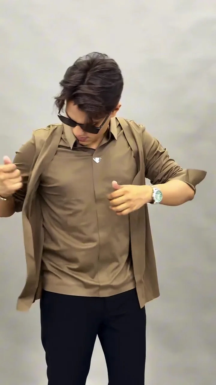 Modern Layered Shirt Outfit (Men)